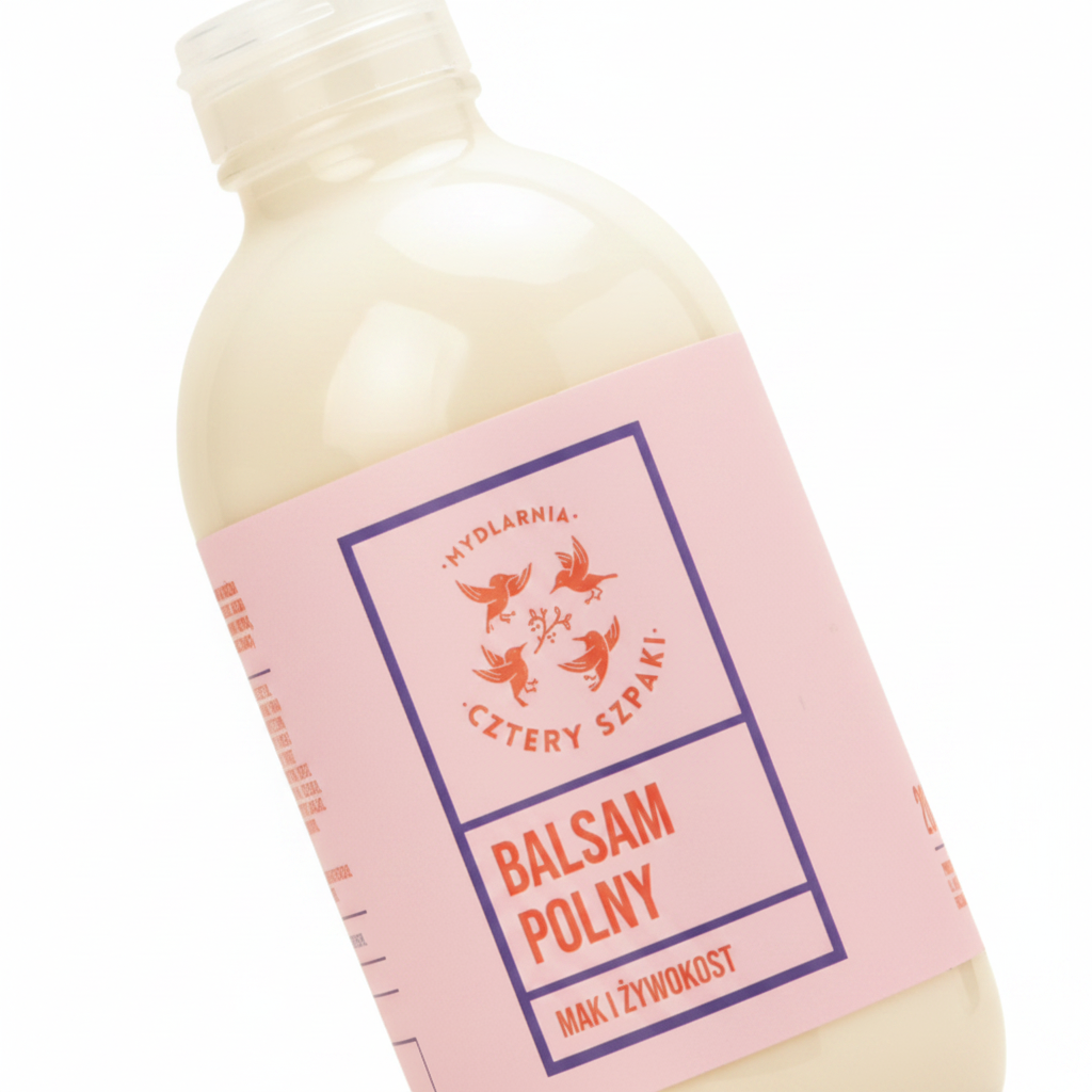 Balsam Polny – zbliżenie, białe tło