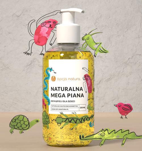 Naturalna mega piana 1 naturalna mega piana 2 naturalna mega piana DO KĄPIELI DLA DZIECI 250 ml