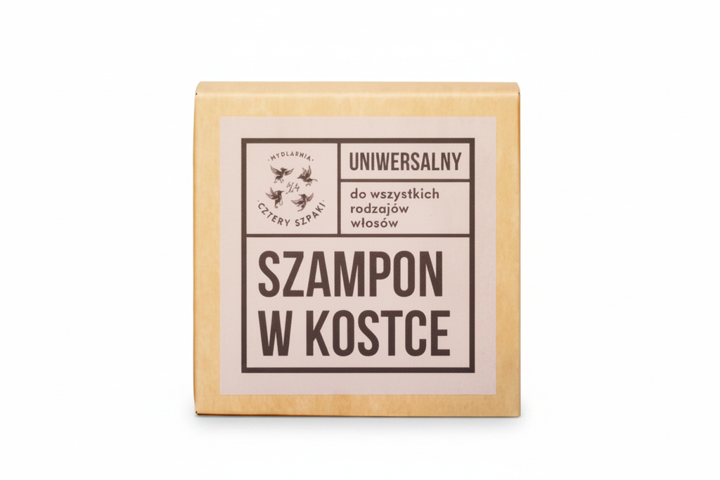 Szampon w kostce Cztery Szpaki – białe tło