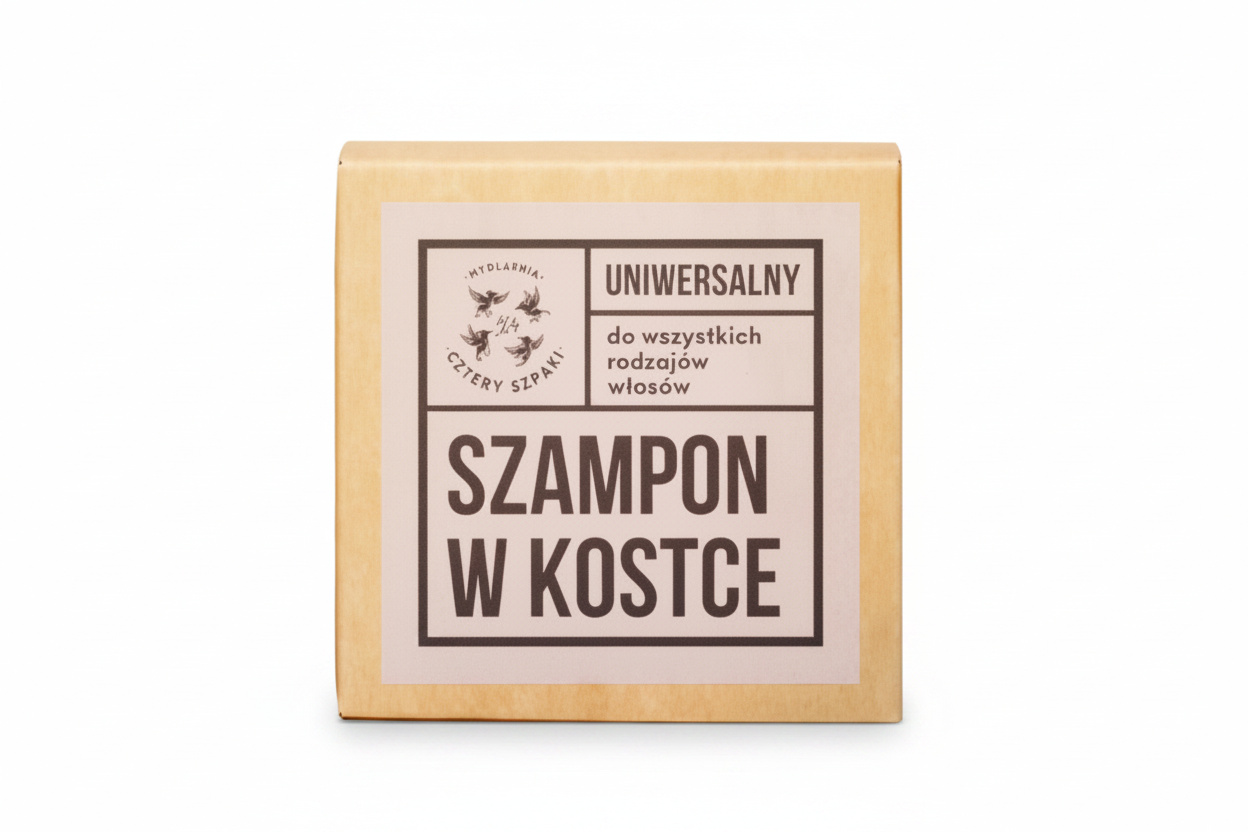Szampon w kostce Cztery Szpaki – białe tło