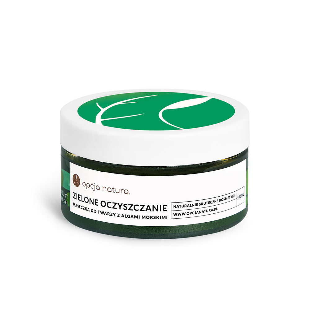 Zielone oczyszczanie Maseczka do twarzy z algami morskimi 100 ml