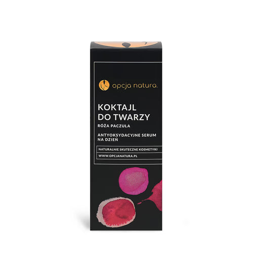 Koktajl do Twarzy Antyoksydacyjne serum na dzień Róża & Paczula 30 ml